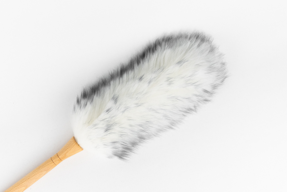 Preview: Staubwedel-Lammfell Blaugrau