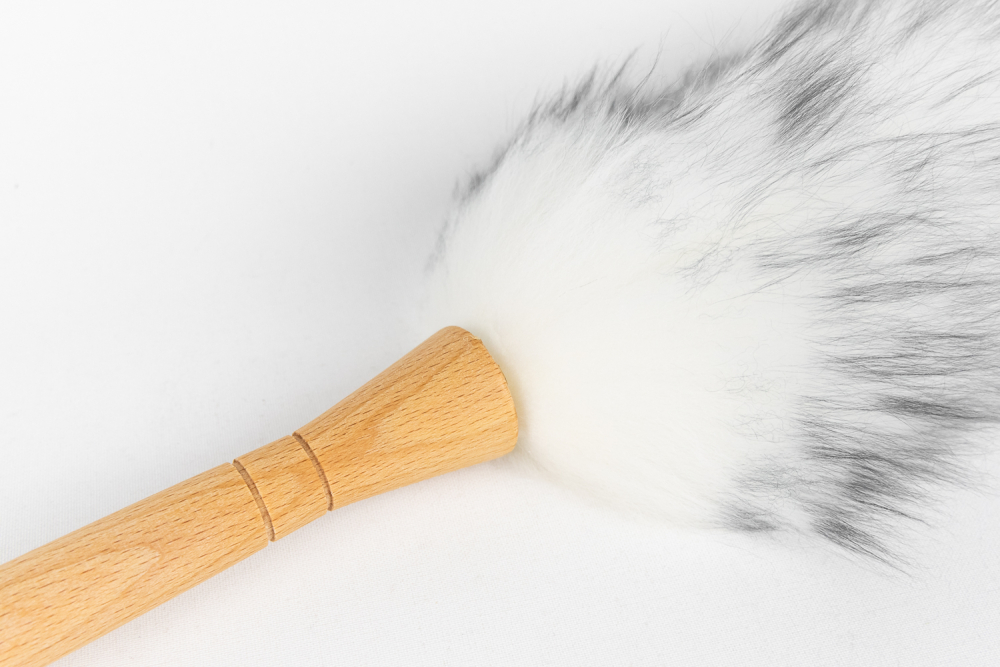 Preview: Staubwedel-Lammfell Blaugrau