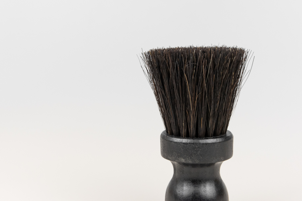 Preview: Nackenpinsel rund schwarz